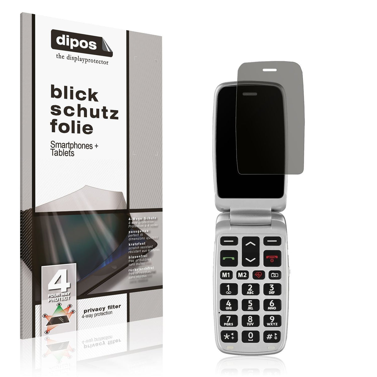 Blickschutzfolie für Doro Primo 360014 matt Schutz (1)