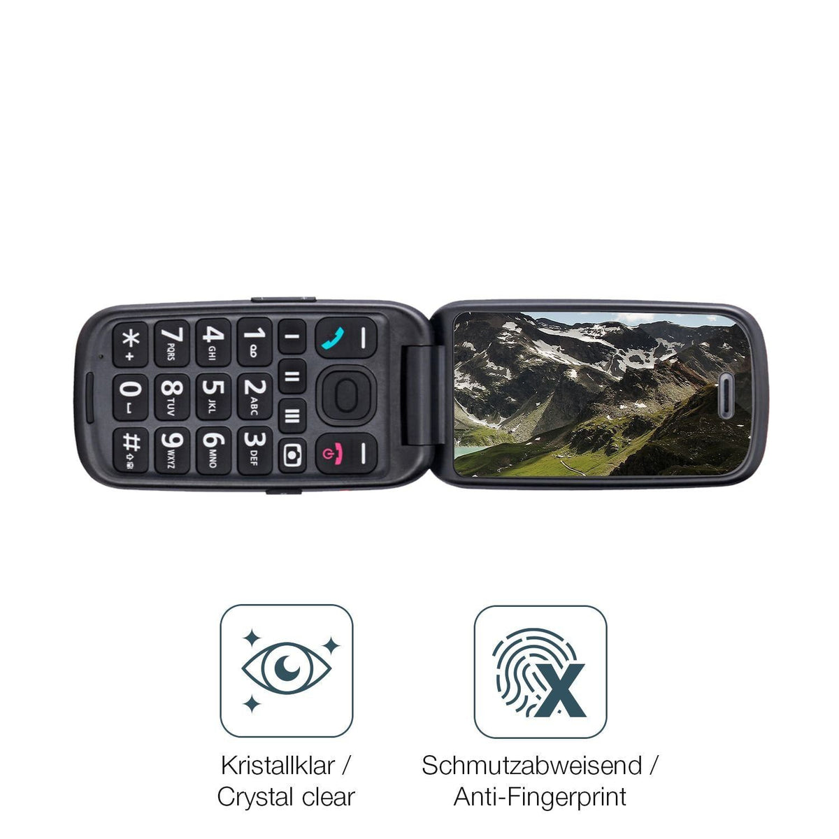 2x 9H Schutzfolie für Panasonic KX-TU550EXC Panzer (5)