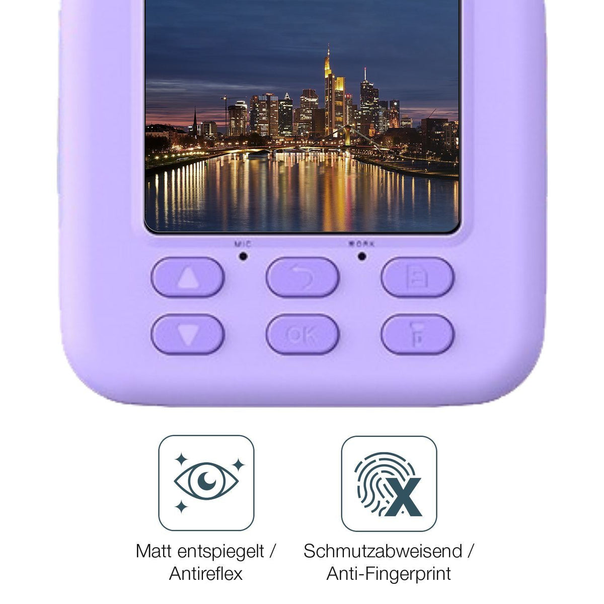 4x Schutzfolie matt für masterbee P79 Kinder Kamer (4)