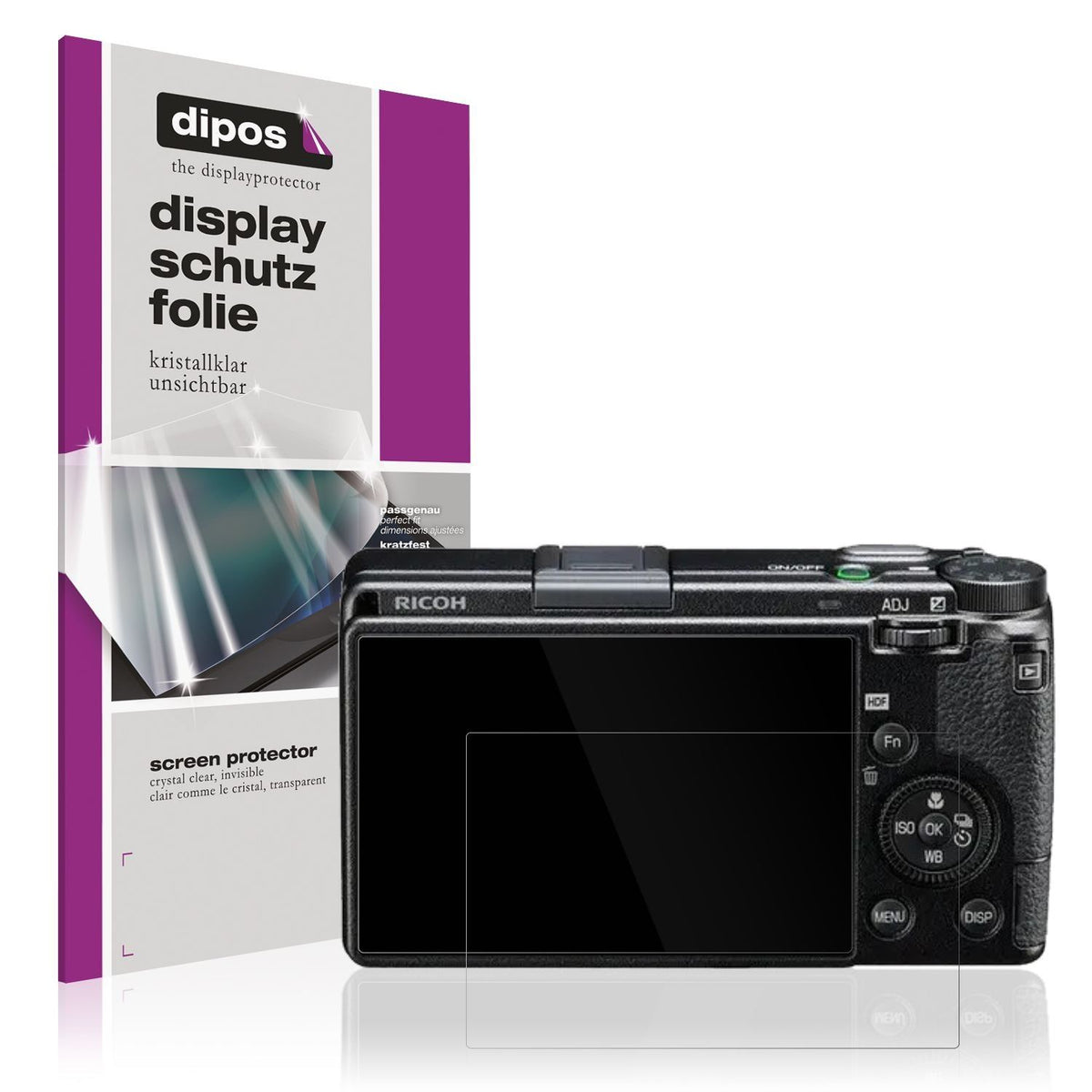4x Schutzfolie klar für RICOH GR IIIx HDF Display- (1)