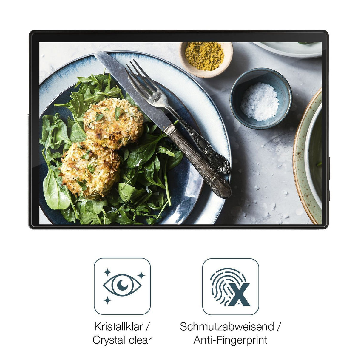 2x Schutzfolie klar für Acepad A131 Tablet Display (4)