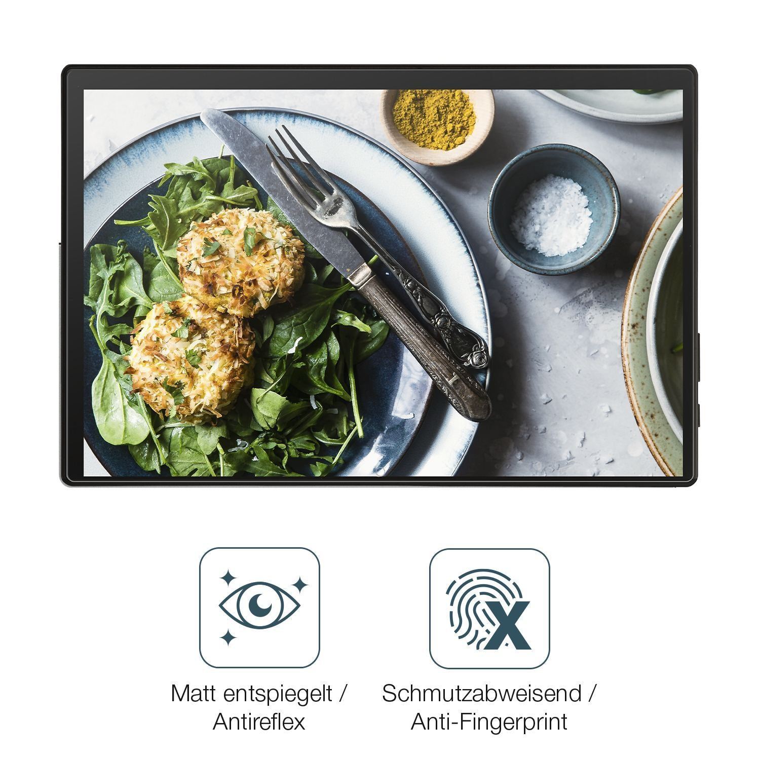 2x Schutzfolie matt für Acepad A131 Tablet Display (4)