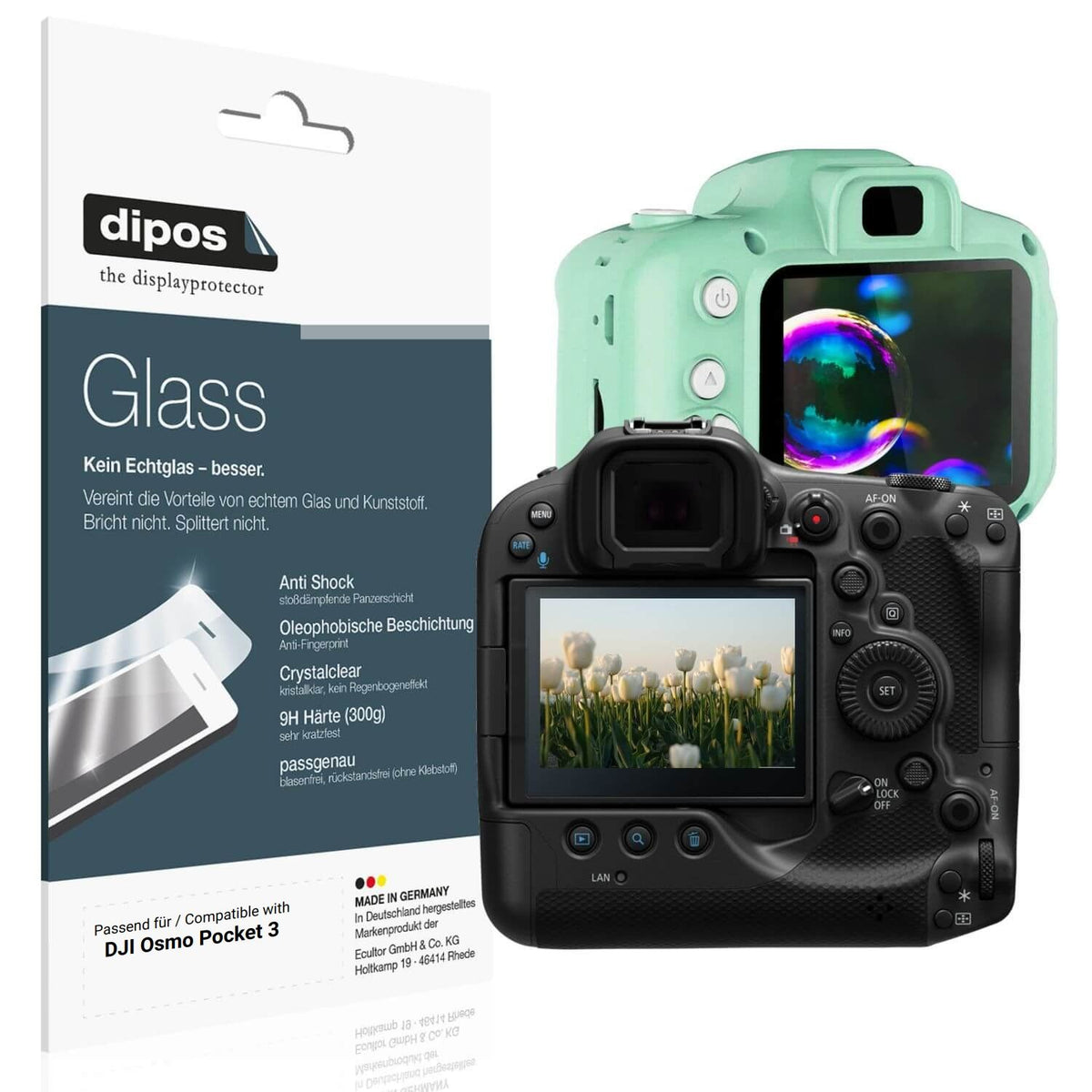 2x 9H Schutzfolie für DJI Osmo Pocket 3 Panzerfoli (1)