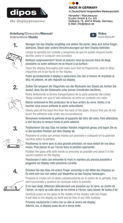 2x 9H Schutzfolie matt für Nicamery DC202 Panzerfo (6)
