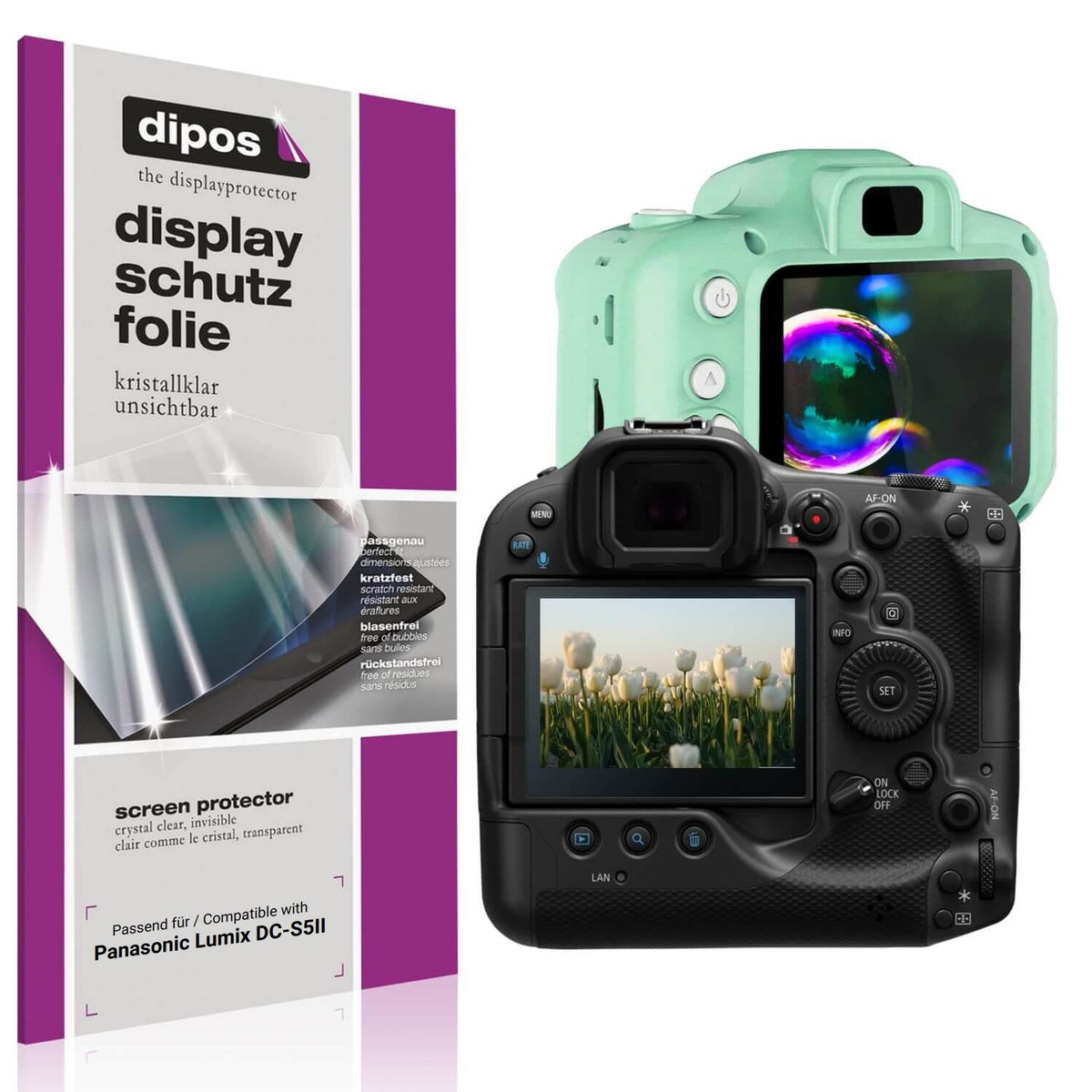 4x Schutzfolie klar für Panasonic Lumix DC-S5II Di (1)