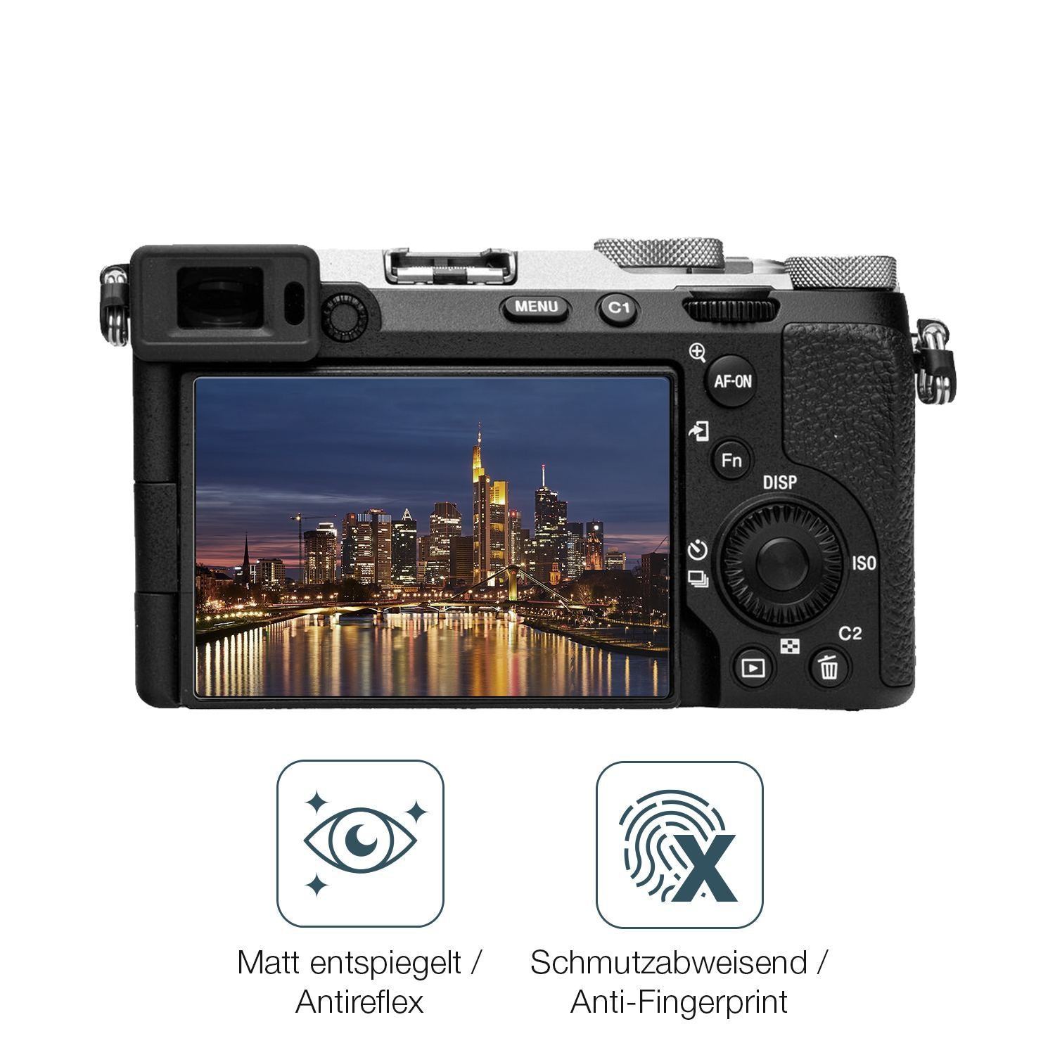 4x Schutzfolie matt für Sony Alpha 7C II (ILCE-7CM (4)