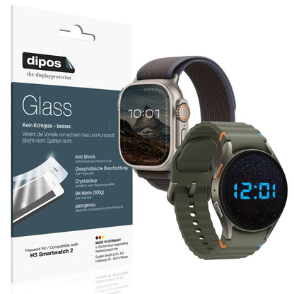 2x 9H Schutzfolie für HS Smartwatch 2 Panzerfolie (1)