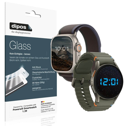 2x 9H Schutzfolie für Powerwill Smartwatch 1.39 Pa (1)