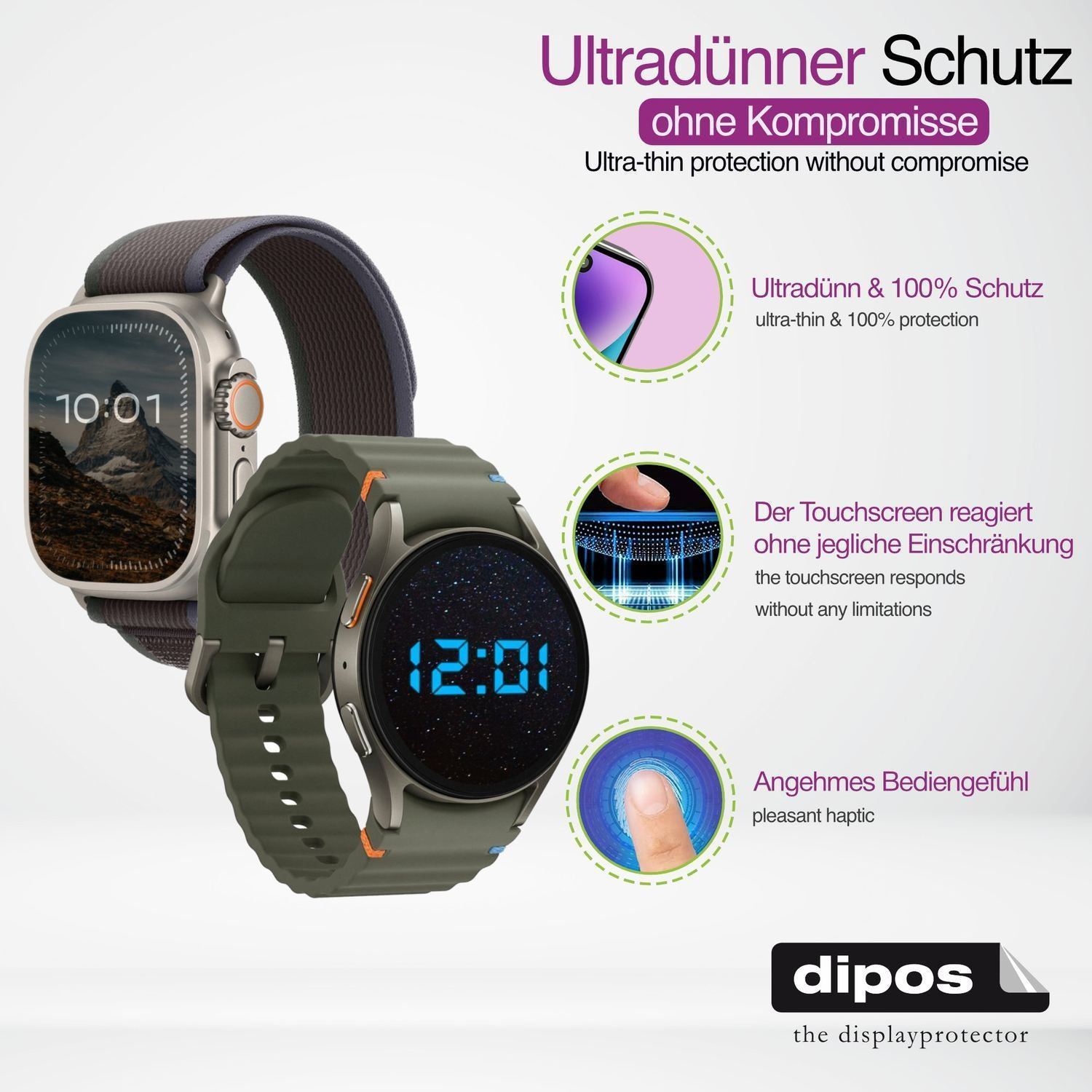 6x Schutzfolie klar für UEOTO CA01 Display-Schutzf (3)