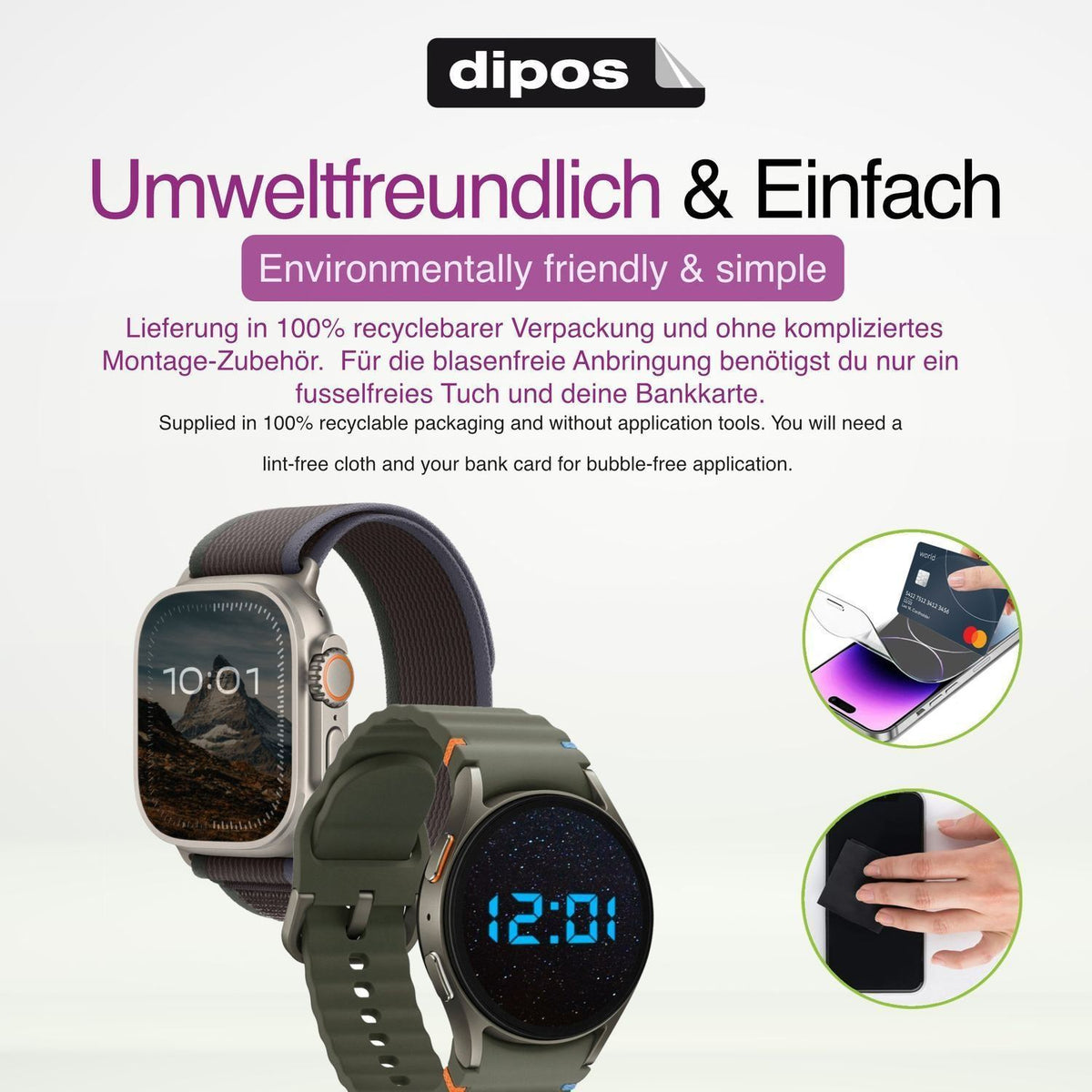 6x Schutzfolie klar für UEOTO CA01 Display-Schutzf (4)
