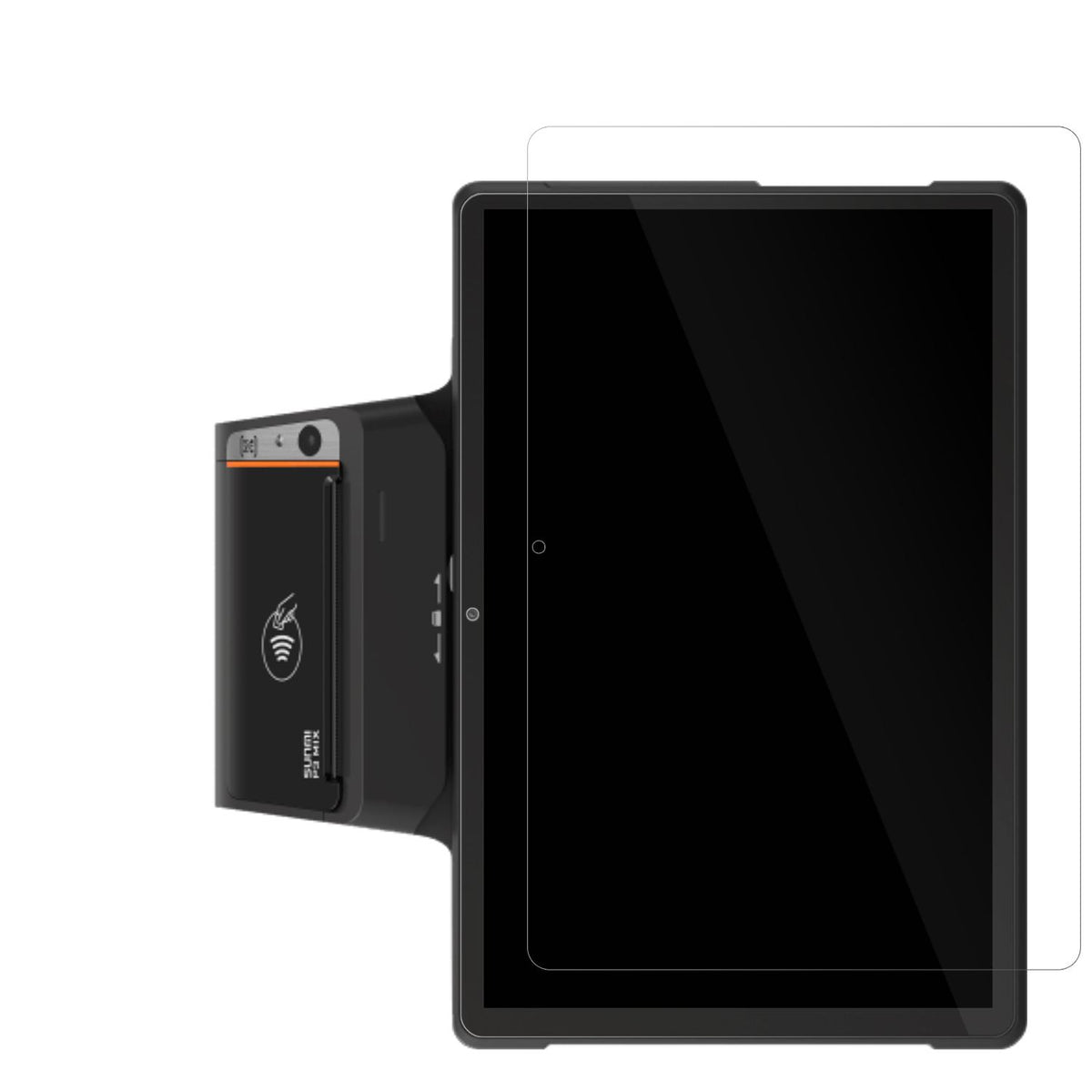 2x Schutzfolie klar für sunmi P3 Mix Display-Schut (2)