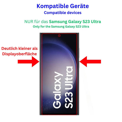 1x Schutzfolie klar für Samsung Galaxy S23 Ultra D (2)