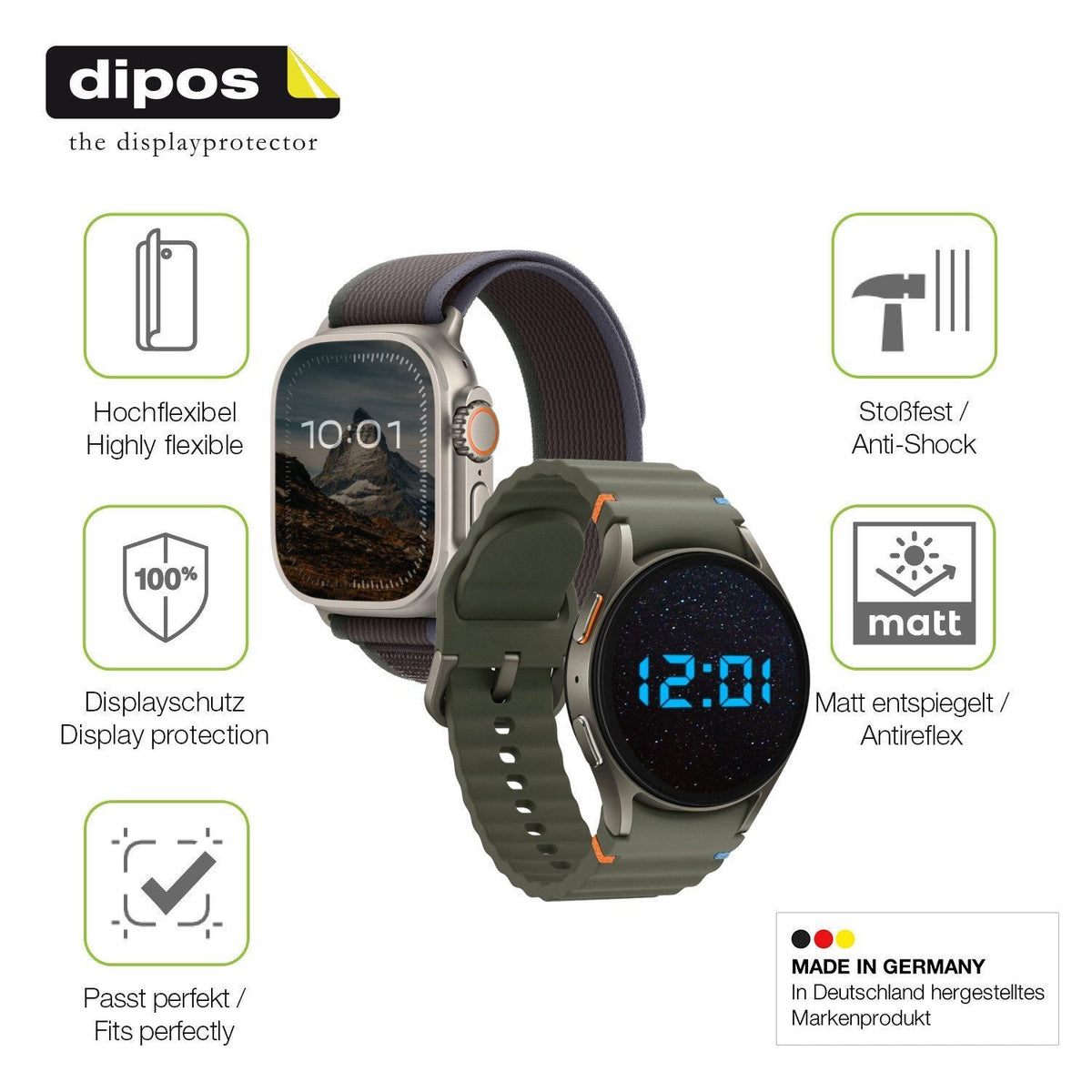 2x Full Cover Schutzfolie matt für Ben Nevis T15E (2)