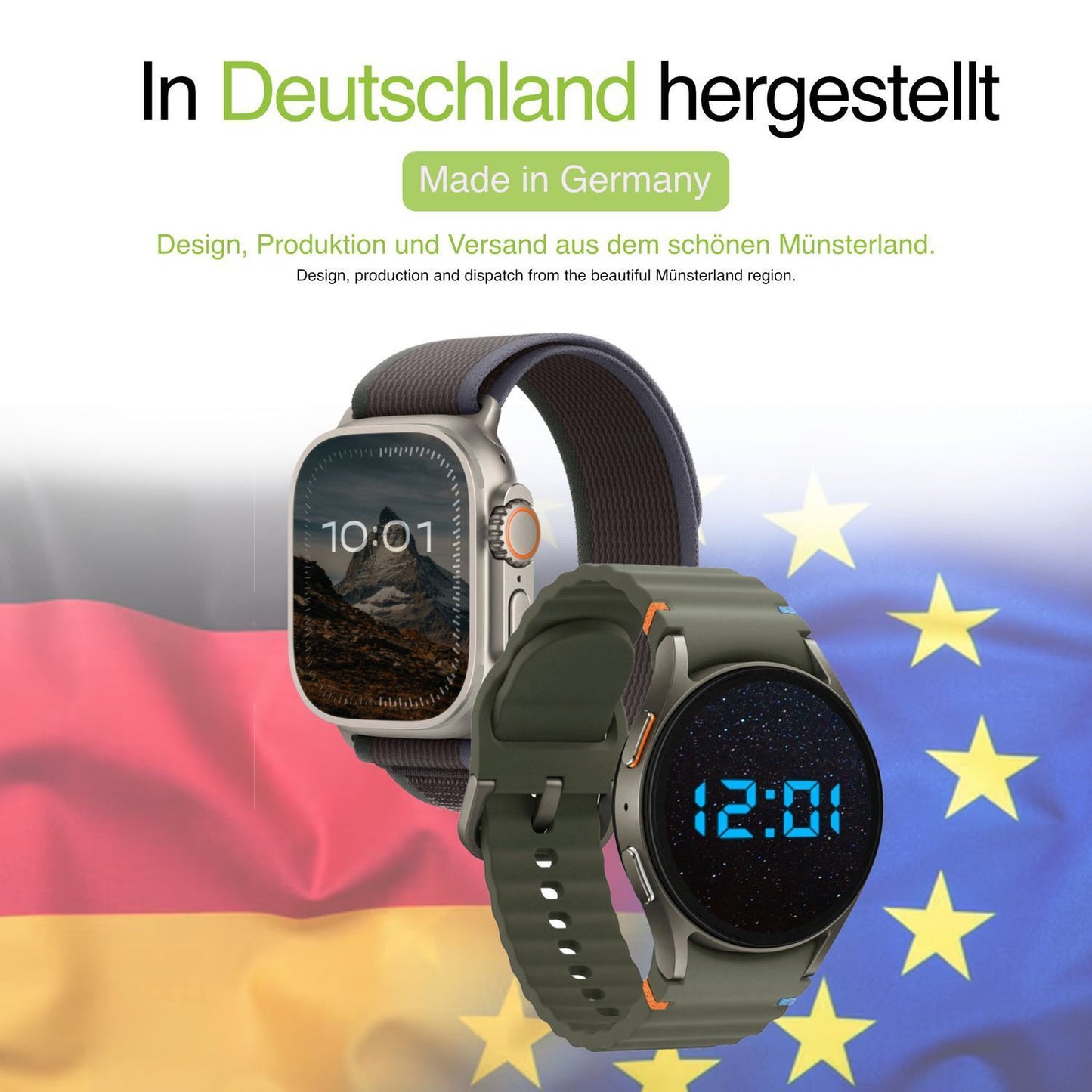 2x Full Cover Schutzfolie matt für Huawei Watch D2 (5)