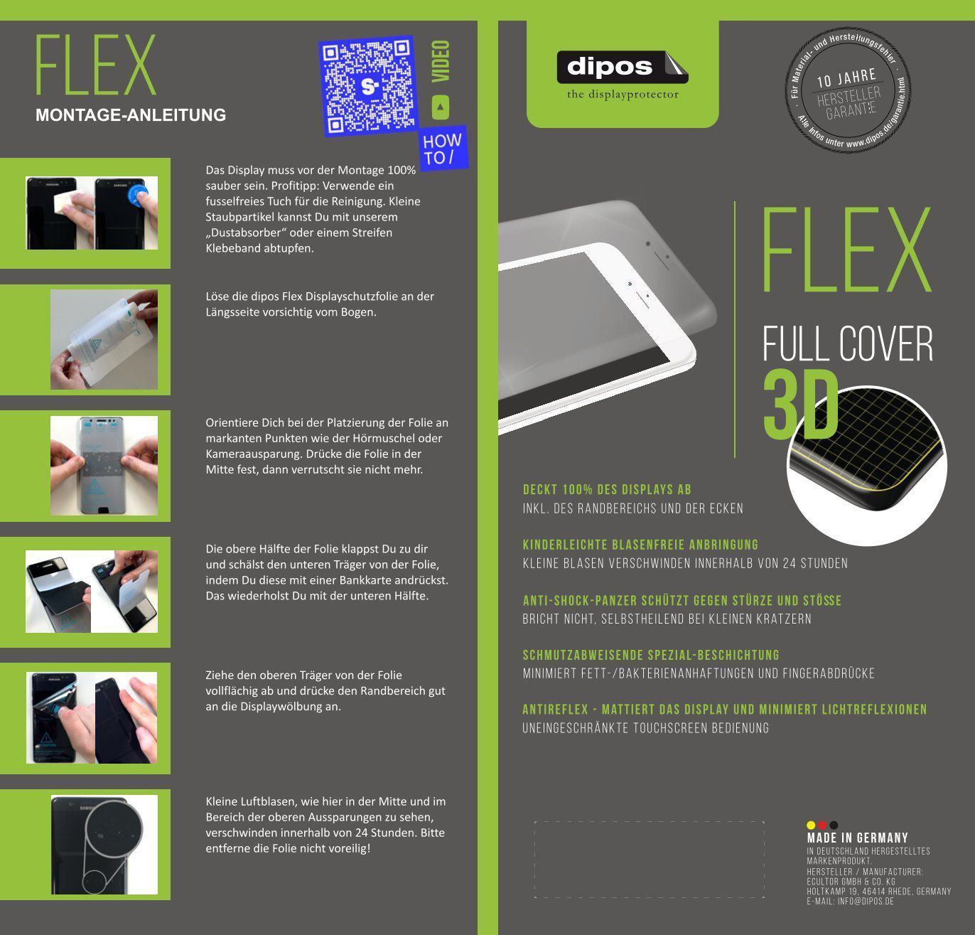 2x Full Cover Schutzfolie matt für Reflex Active S (6)