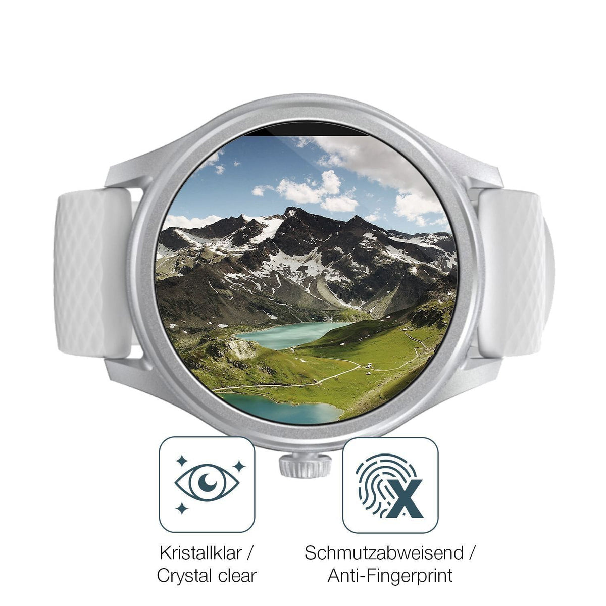 2x 9H Schutzfolie für Hama 5010 Smartwatch Panzerf (5)