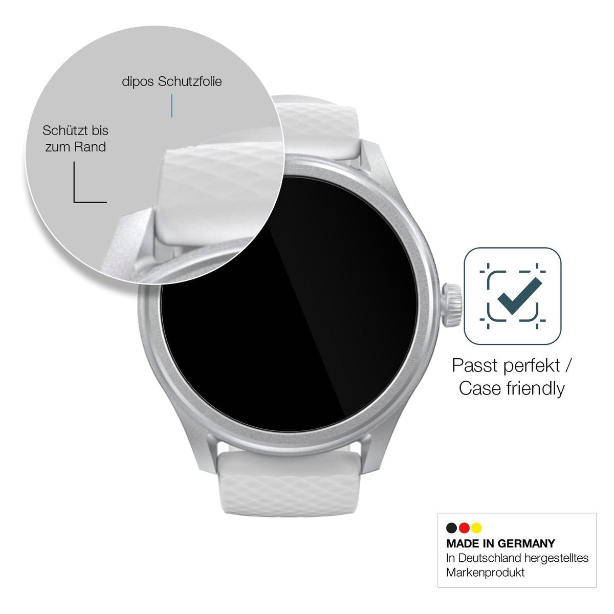 2x 9H Schutzfolie für Hama 5010 Smartwatch Panzerf (6)