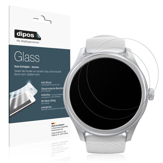2x 9H Schutzfolie matt für Hama 5010 Smartwatch Pa (1)