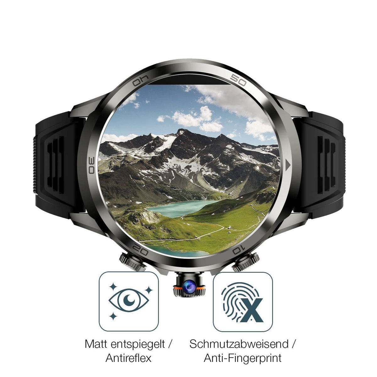 2x 9H Schutzfolie matt für Rogbid Model R2 Smartwa (5)