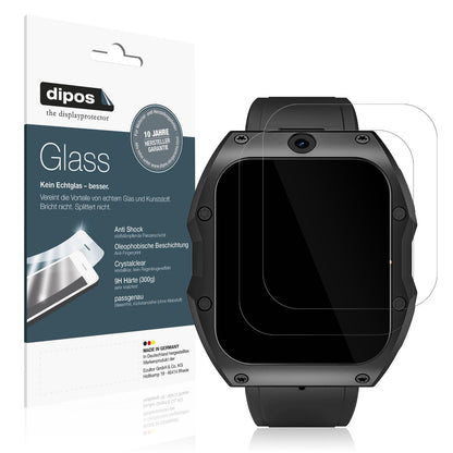 2x 9H Schutzfolie für Rogbid Model X Smartwatch Pa (1)