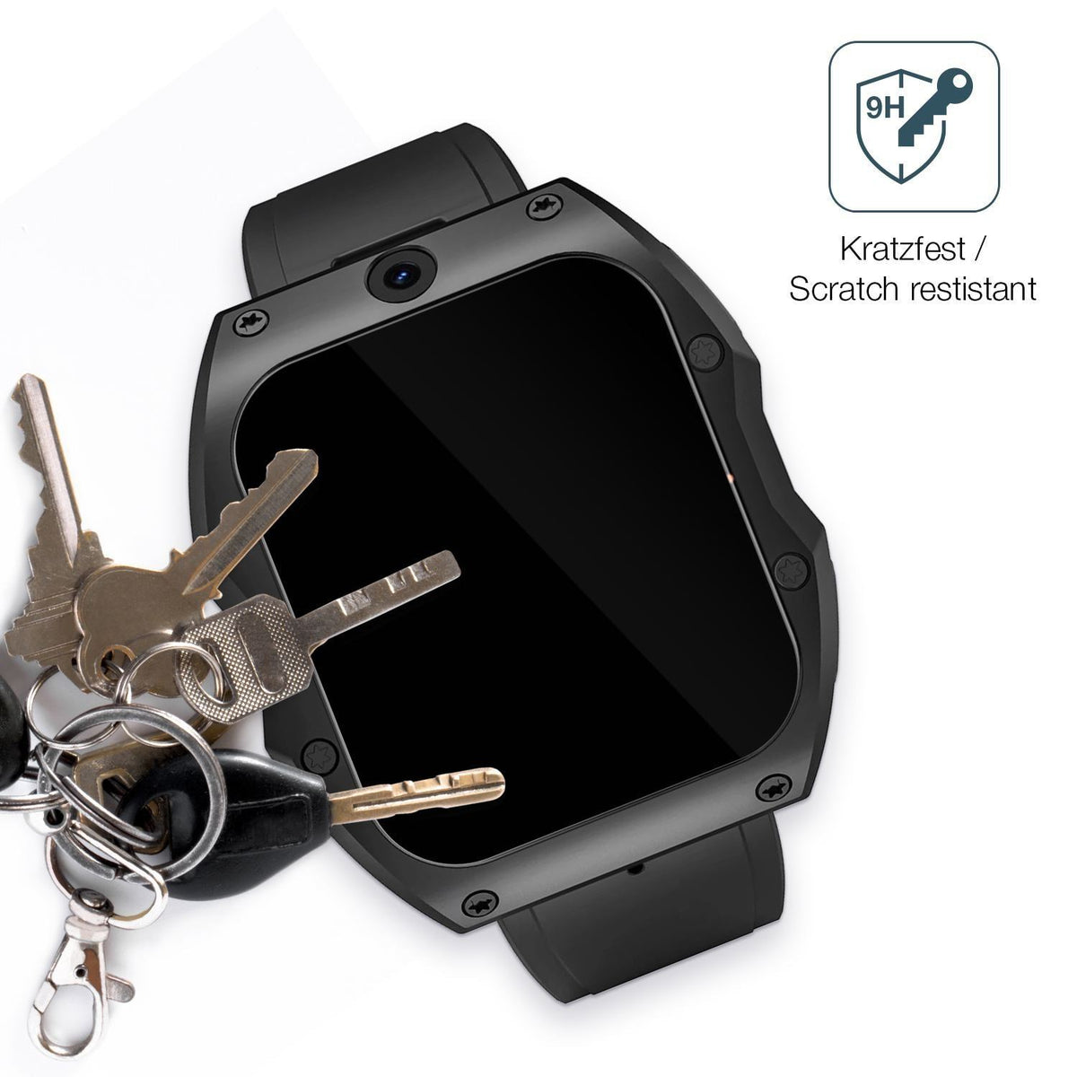 2x 9H Schutzfolie für Rogbid Model X Smartwatch Pa (3)