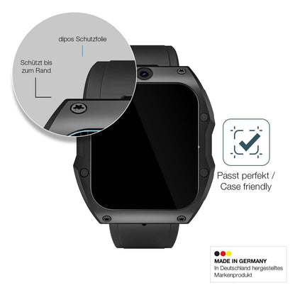 2x 9H Schutzfolie für Rogbid Model X Smartwatch Pa (6)