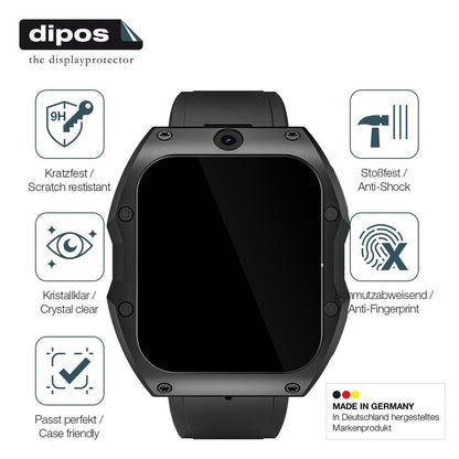 2x 9H Schutzfolie für Rogbid Model X Smartwatch Pa (7)