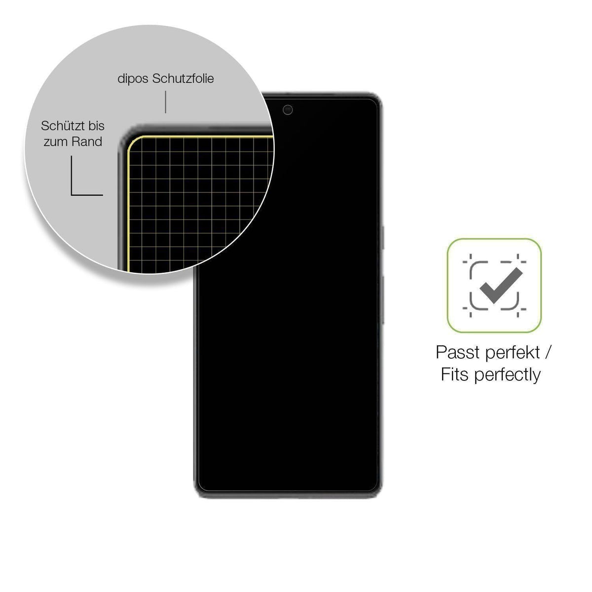 2x Full Cover Schutzfolie matt für Google Pixel 7  (6)