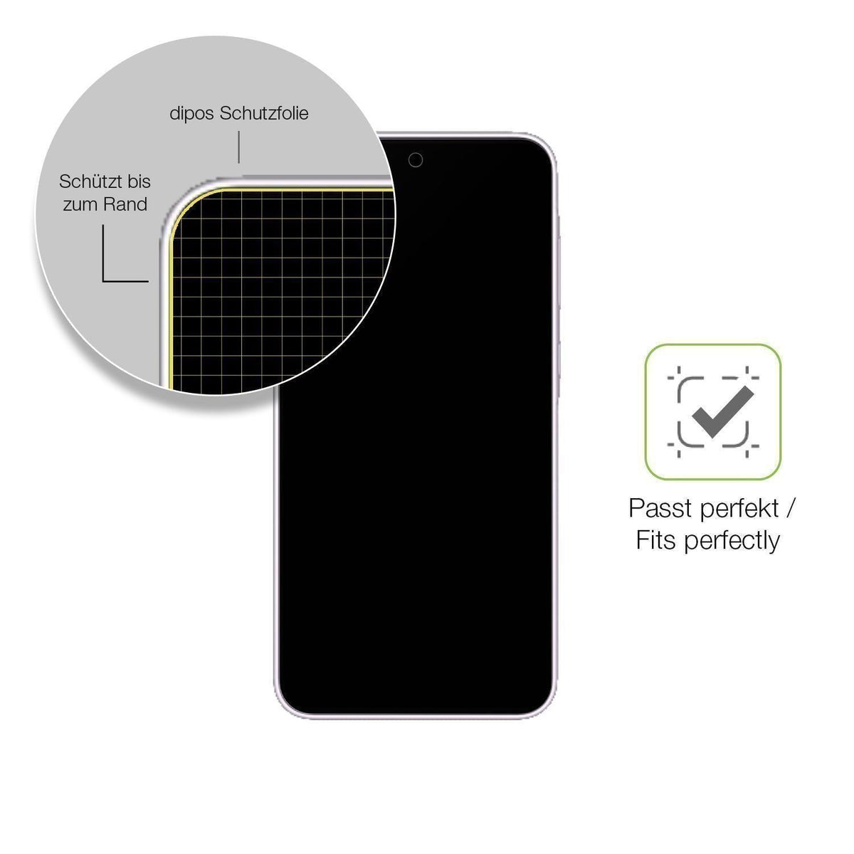 2x Full Cover Schutzfolie matt für Samsung Galaxy  (6)