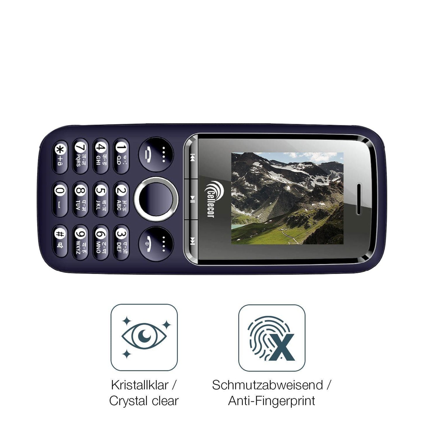 4x Schutzfolie klar für Cellecor A3 Display-Schutz (4)