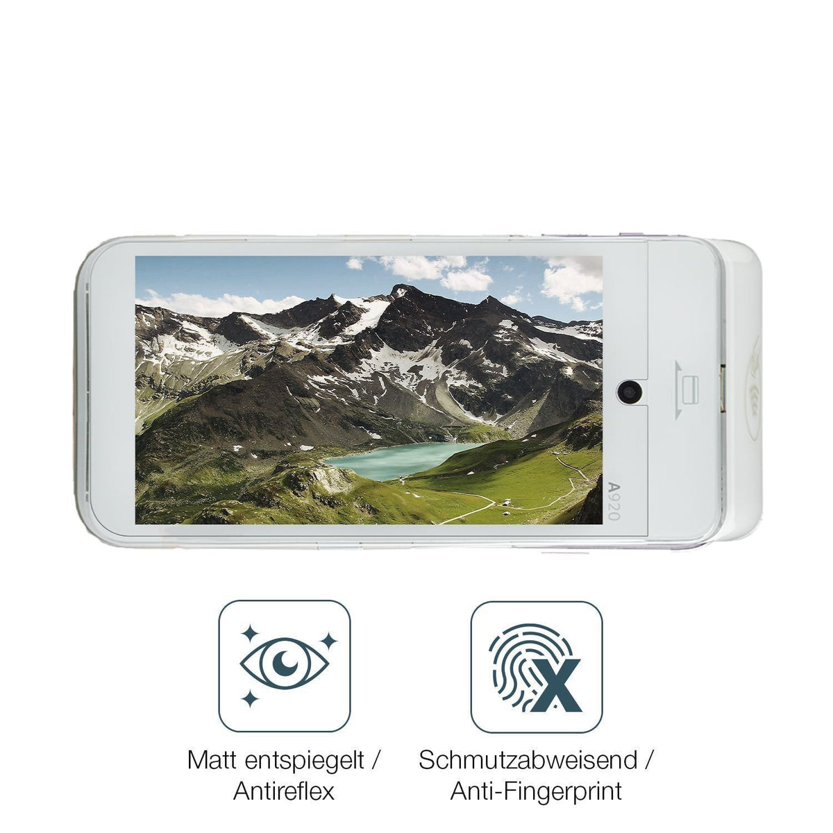 4x Schutzfolie matt für CCV mobile A920 Display-Sc (4)