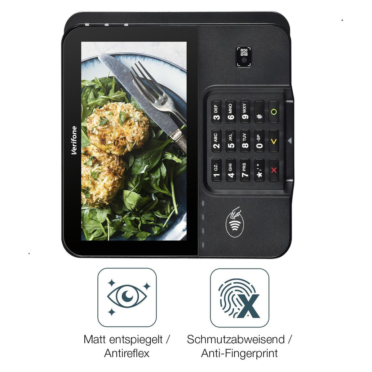 4x Schutzfolie matt für Verifone M424 Display-Schu (4)