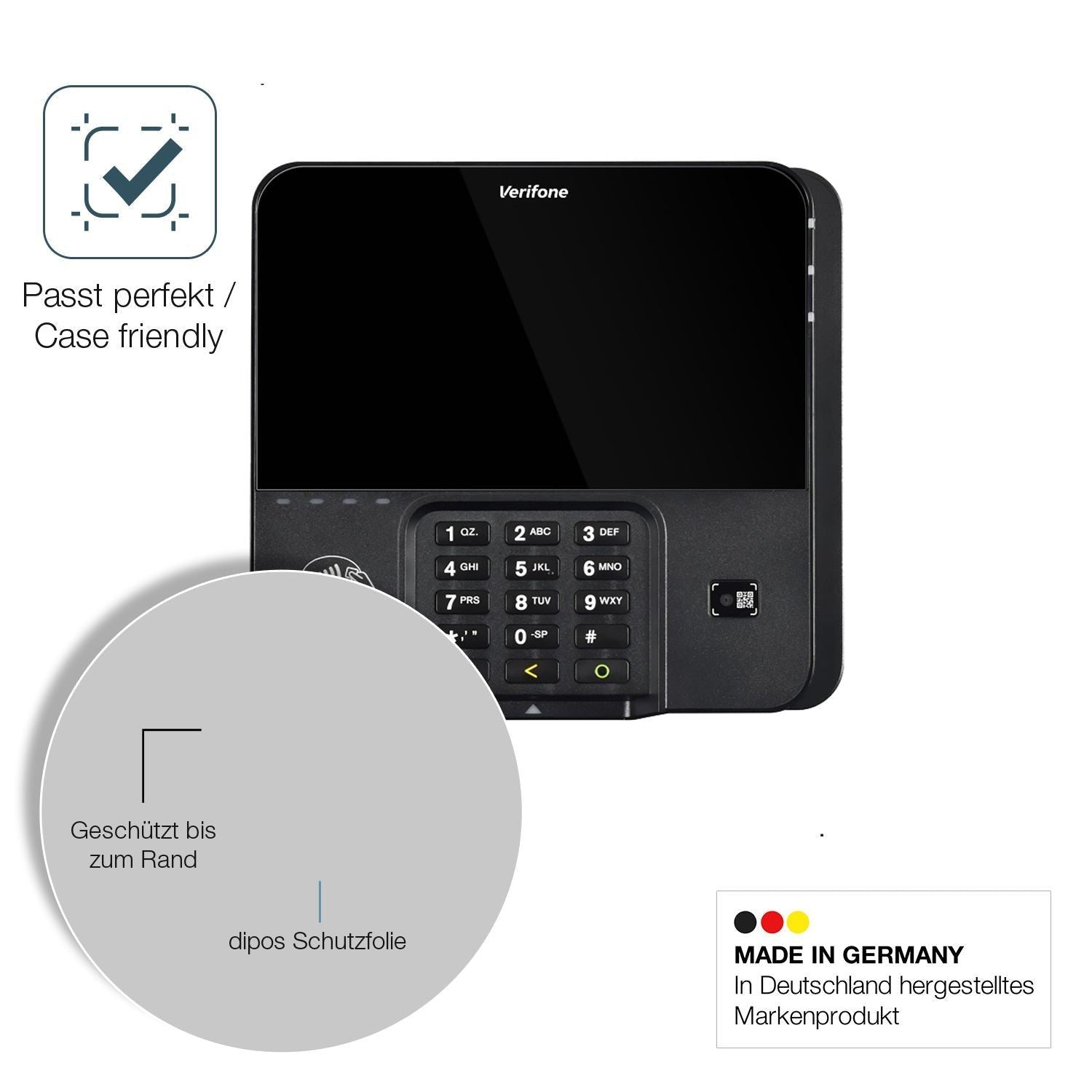 2x 9H Schutzfolie für Verifone M424 Panzerfolie (6)
