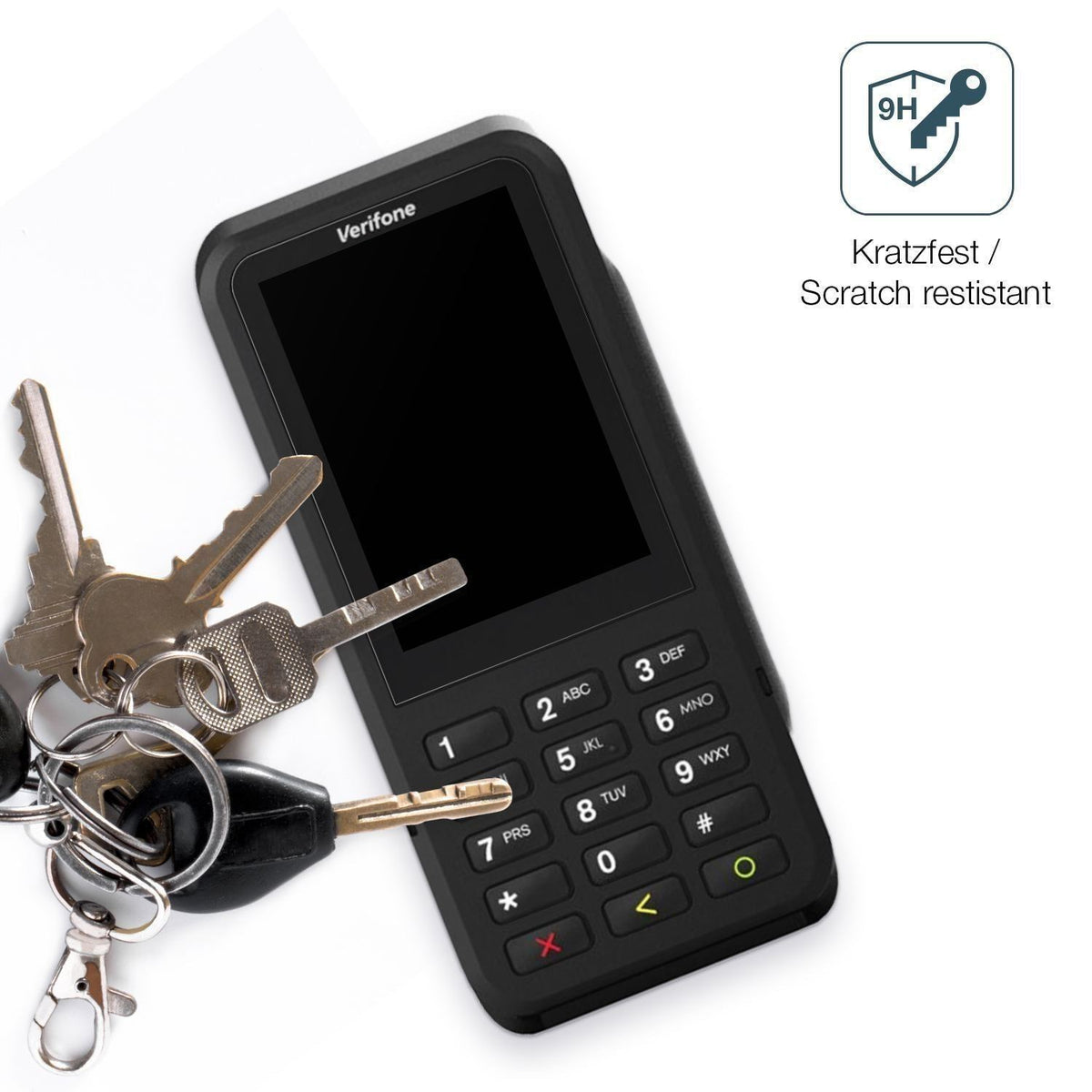 2x 9H Schutzfolie matt für Verifone P630 Panzerfol (3)