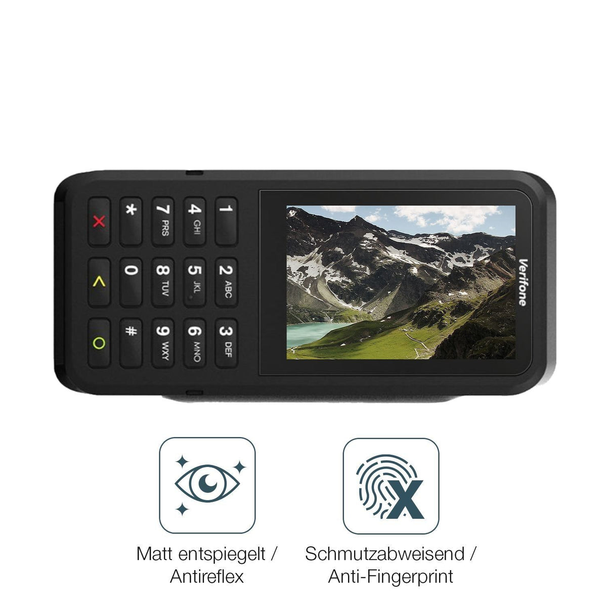 2x 9H Schutzfolie matt für Verifone P630 Panzerfol (5)