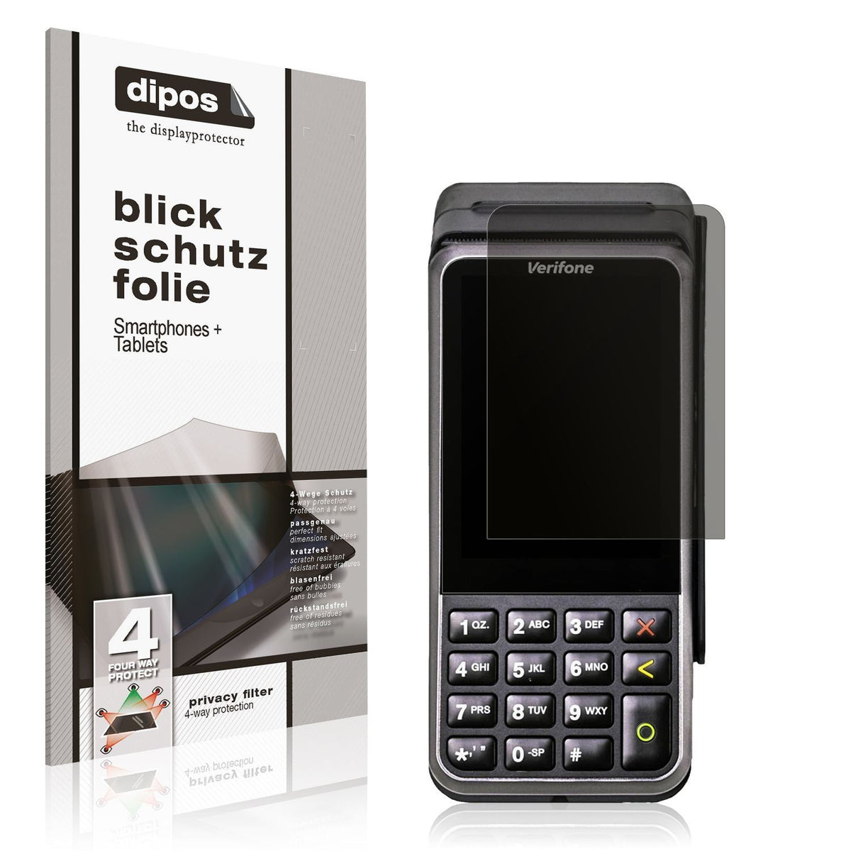 Blickschutzfolie für Verifone V400m matt Schutzfol (1)