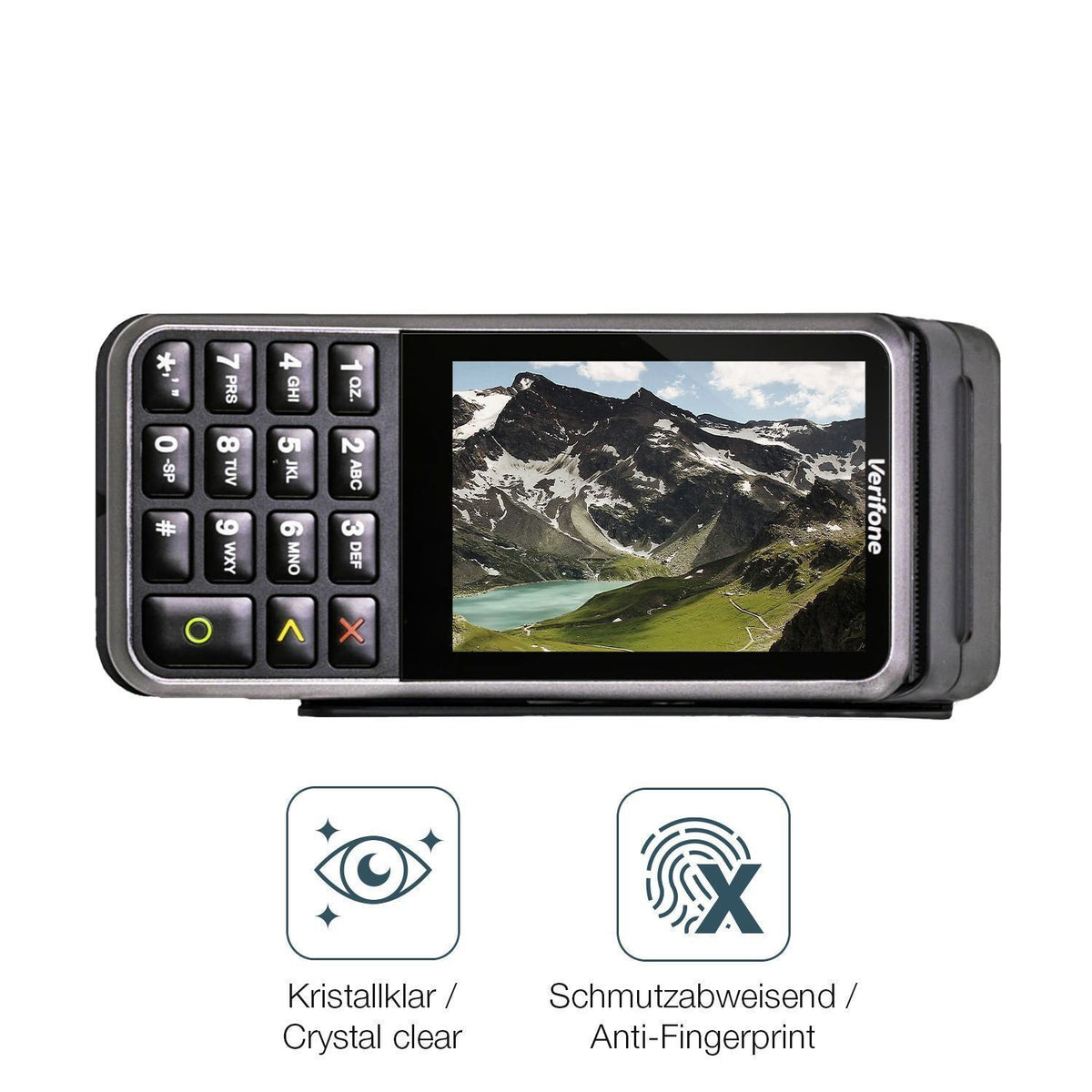 2x 9H Schutzfolie für Verifone V400m Panzerfolie (5)