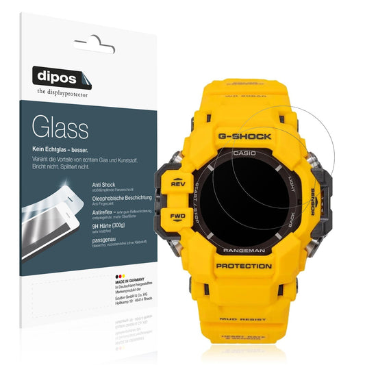 2x 9H Schutzfolie matt für Casio G-Shock GPR H1000 (1)