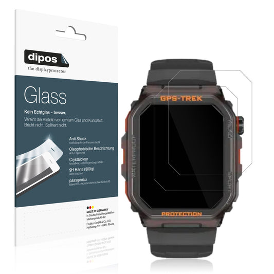 2x 9H Schutzfolie für Rogbid Tank G2 Smartwatch Pa (1)