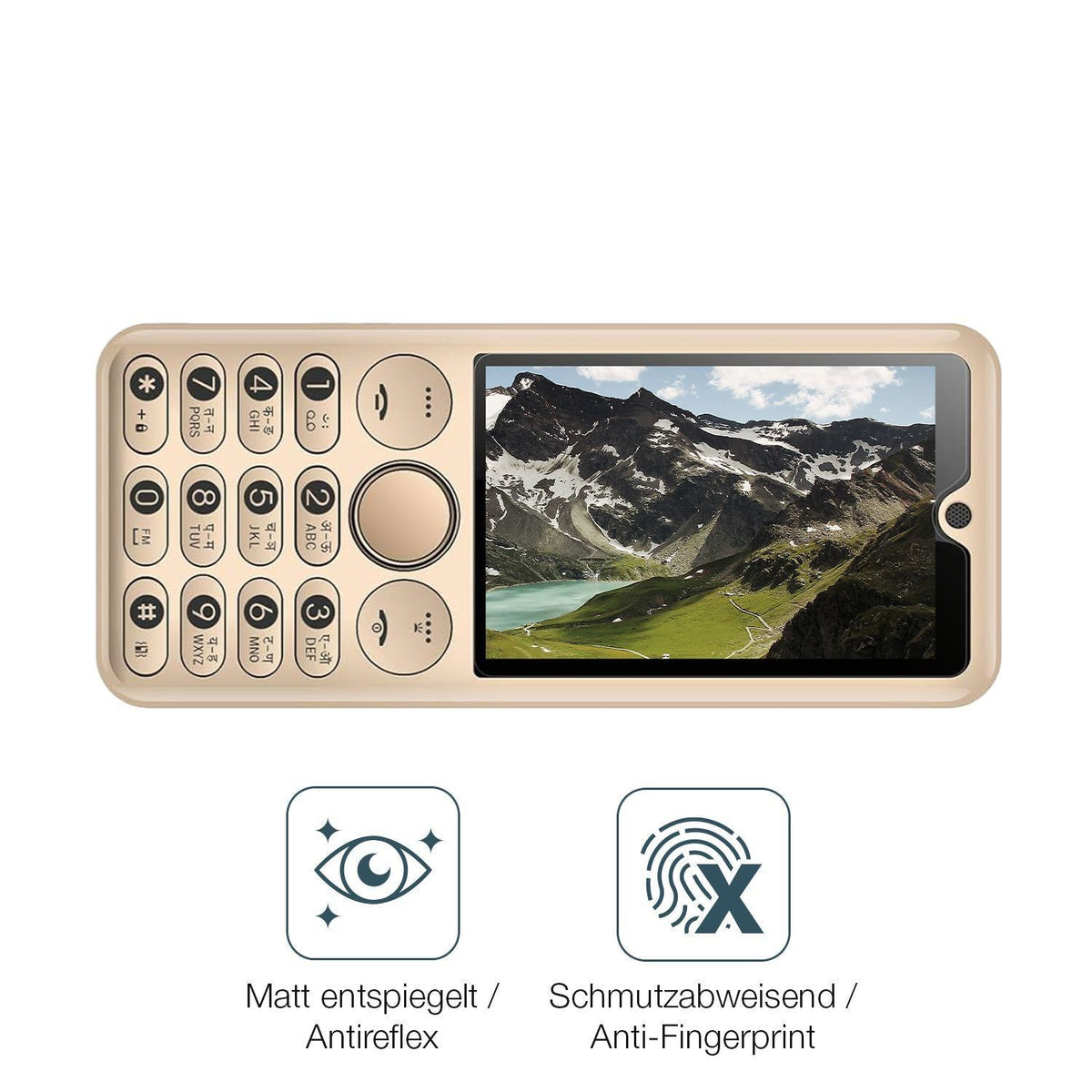 4x Schutzfolie matt für Ziox Z520 Display-Schutzfo (4)