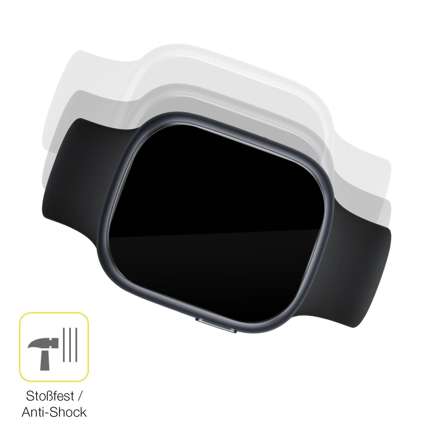 2x 3D Full Cover Schutzfolie für Honor Watch 4 (4)