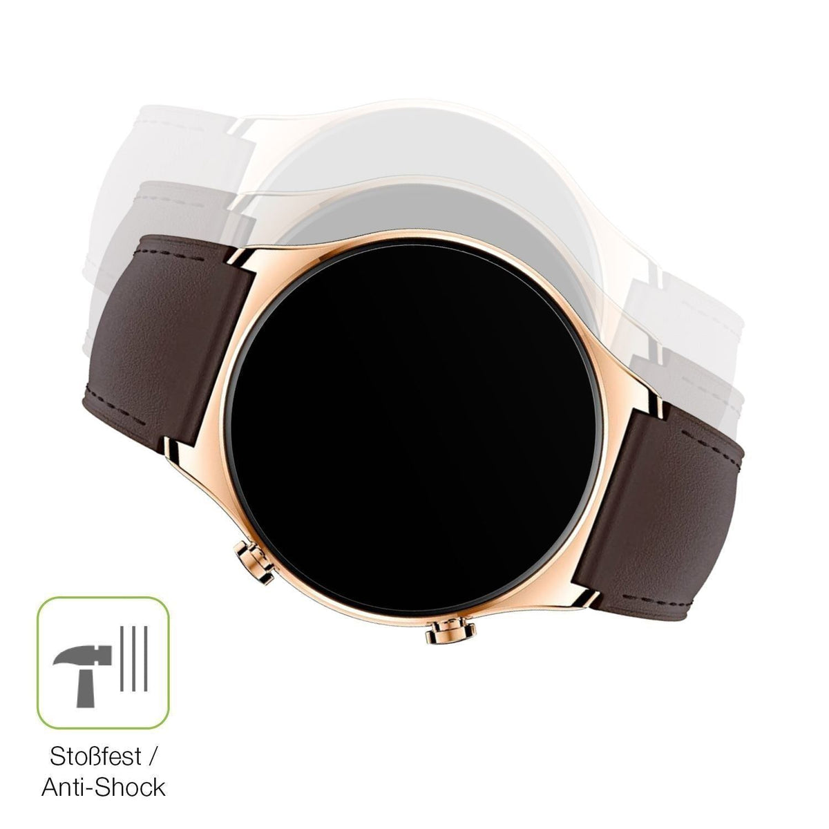 2x Full Cover Schutzfolie matt für Honor Watch GS  (4)