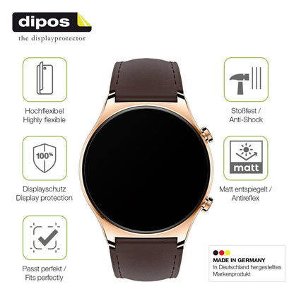 2x Full Cover Schutzfolie matt für Honor Watch GS  (7)