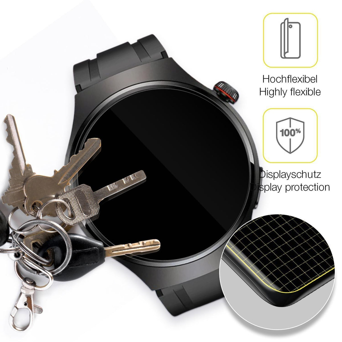 2x 3D Full Cover Schutzfolie für Rollme Hero M7 Sm (3)