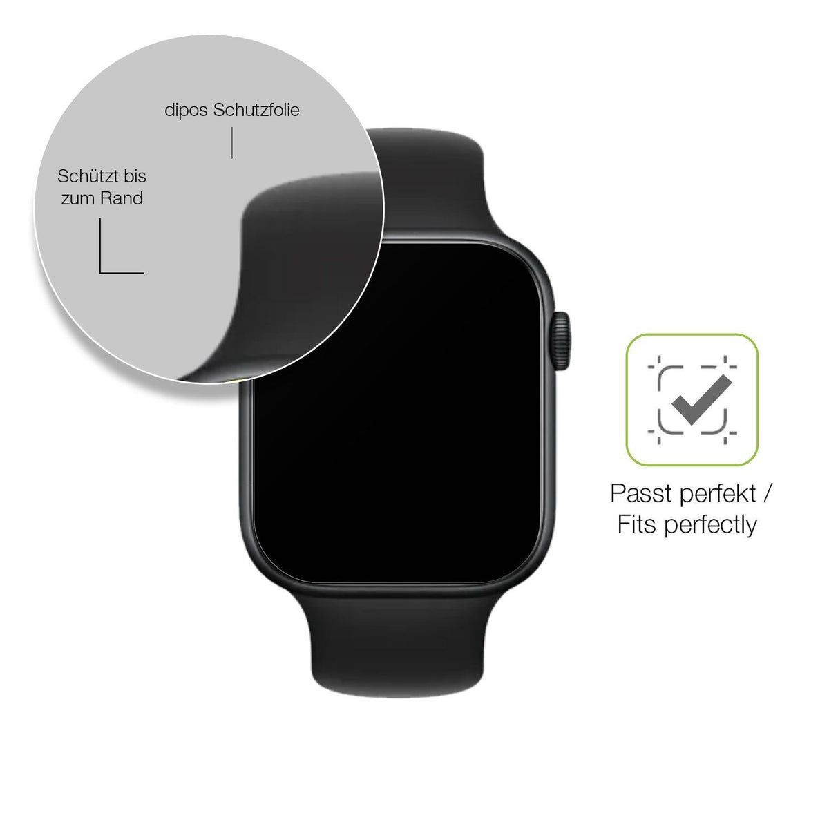 2x Full Cover Schutzfolie matt für Honor Watch 5 (6)
