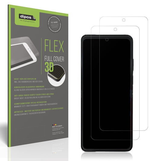 2x Full Cover Schutzfolie matt für ZTE Nubia Flip  (1)