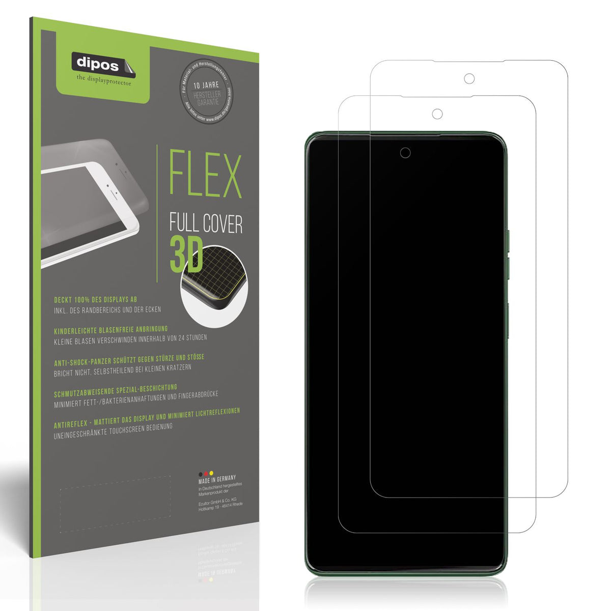 2x Full Cover Schutzfolie matt für Motorola Moto G (1)