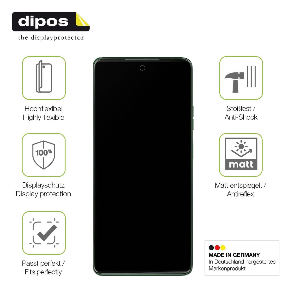 2x Full Cover Schutzfolie matt für Motorola Moto G (7)