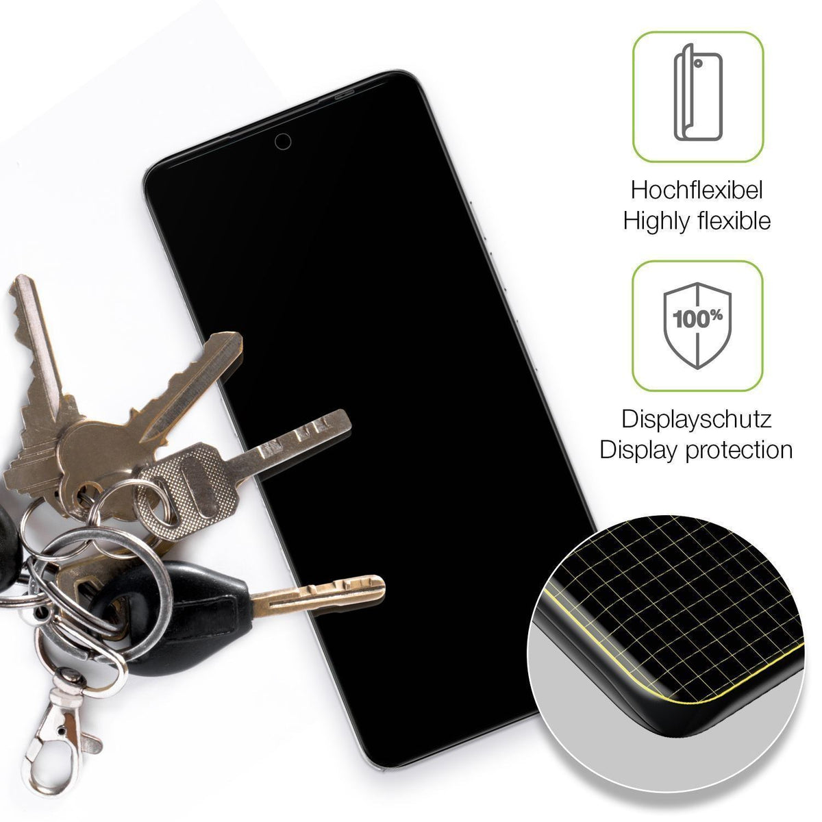 2x Full Cover Schutzfolie matt für Umidigi Note 10 (3)