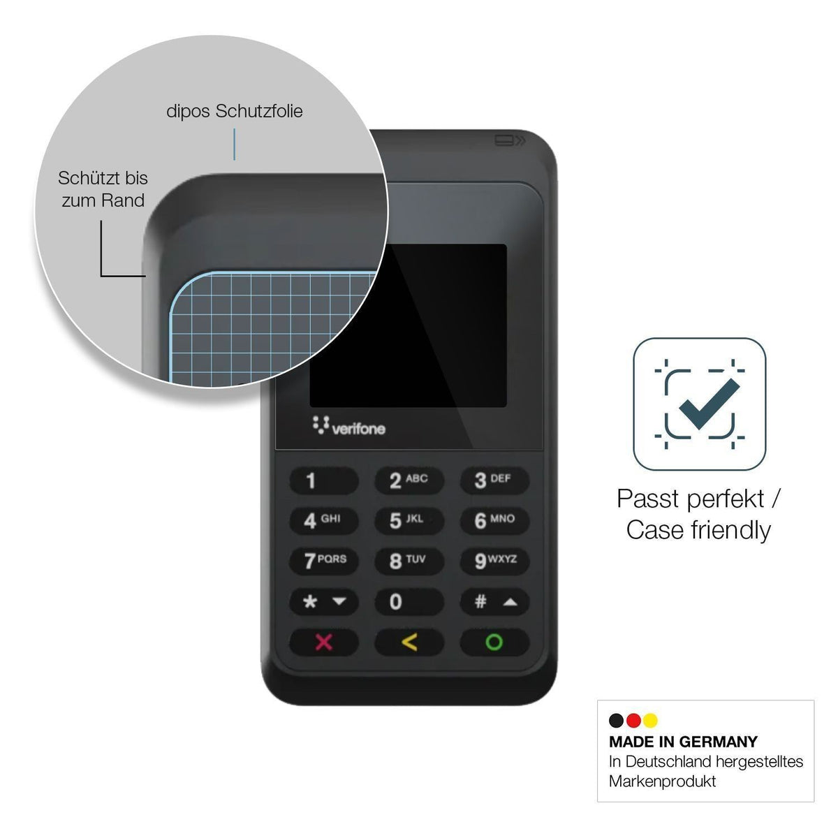 2x 9H Schutzfolie für Verifone e235 Panzerfolie (6)